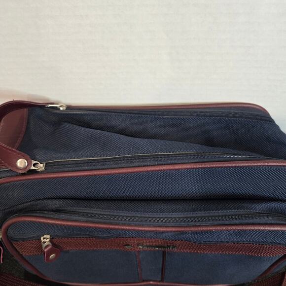 Vtg Samsonite Silhouette 4 Canvas Travel Case Bag Briefcase Carry-on 1980s - Picture 4 of 14